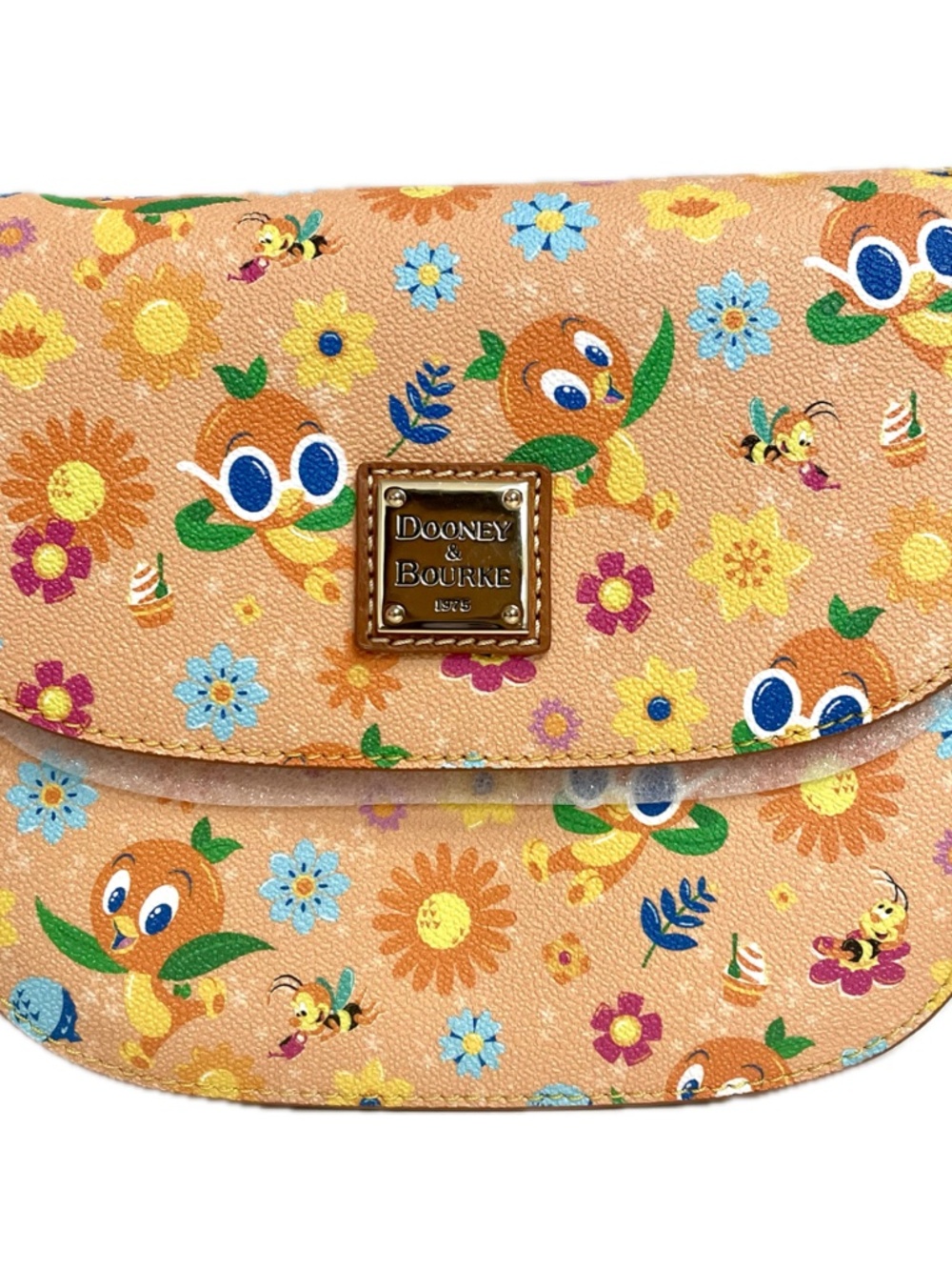Disney 2026 Flower & Garden Festival Orange Bird Dooney & Bourke Crossbody Bag C